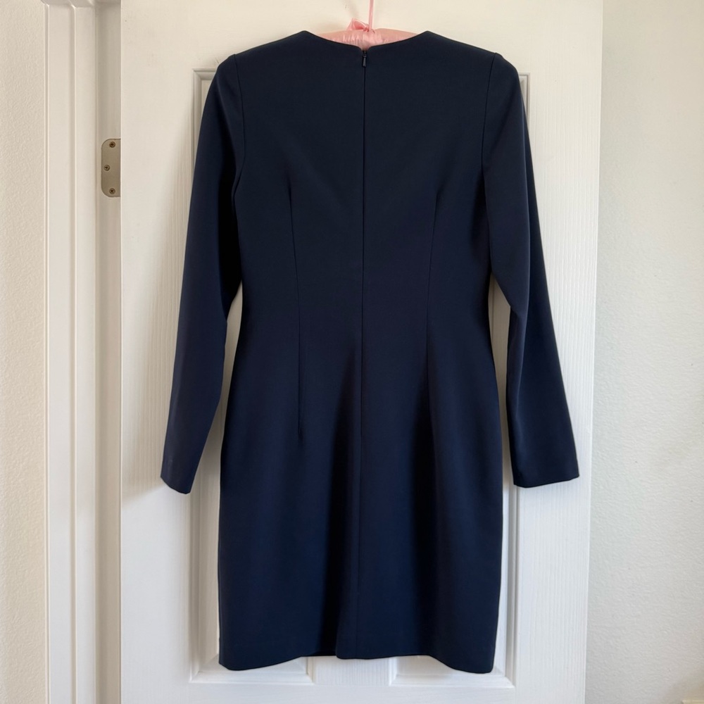 Black Halo Navy Blue Dress EUC Size 6 - Picture 8 of 14